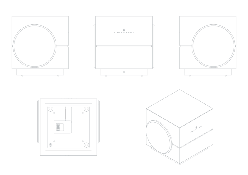 Schematic diagram of the Steinway & Sons Model S-210 boundary woofer