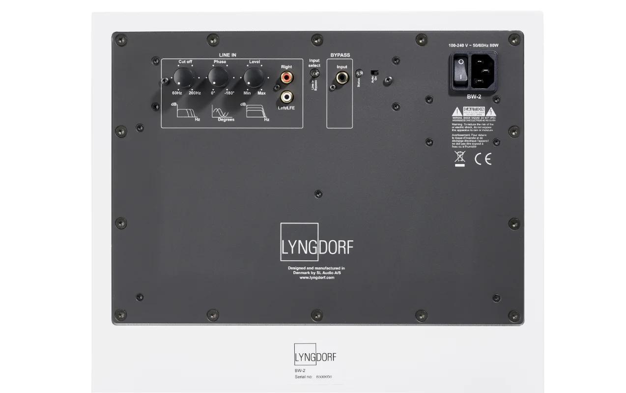 Lyngdorf BW-2 woofer rear panel